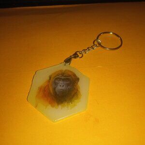 Handmade Orangutang Monkey Keychain